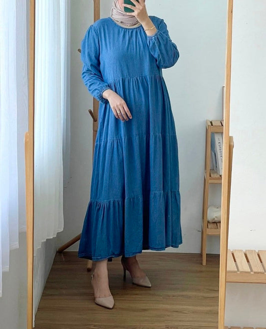 Kimi denim abaya