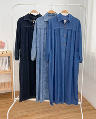 Raissa  denim abaya