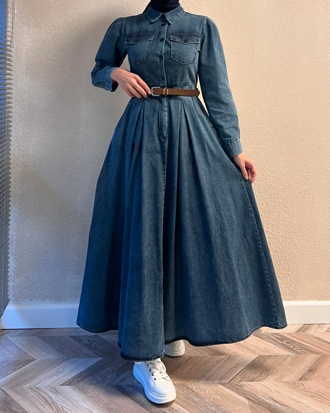 Denim Luxe Abaya