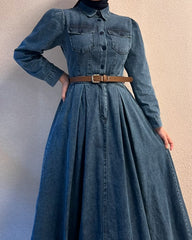 Denim Luxe Abaya