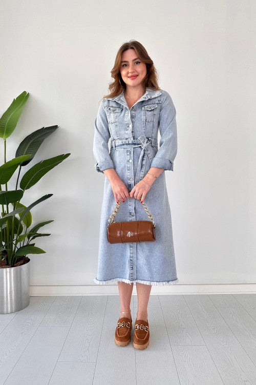 TEKKY DENIM MIDI