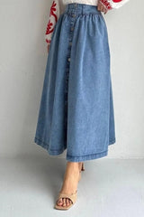 Denim Daisy Skirt